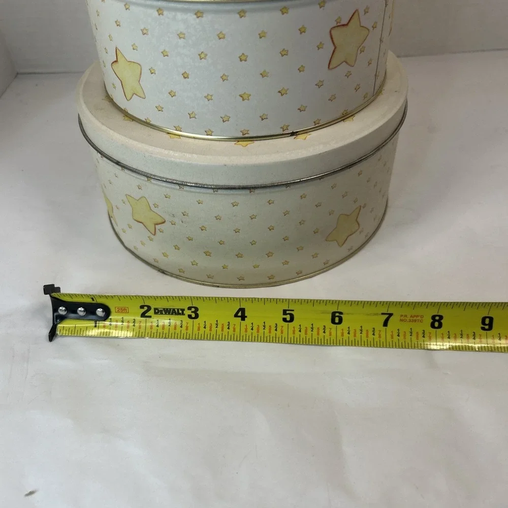 Enesco Precious Moments Nested We Saw A Star Tin Set Read